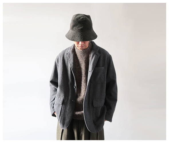 Engineered Garments - Bucket Hat - Cotton 4.5W Corduroy - OLIVE エンジニアドガーメンツ  バケットハット