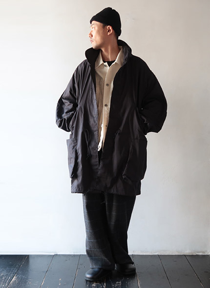 SASSAFRAS - Digs Crew Coat - British Twill ササフラス ディグスクルーコート