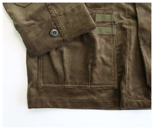 SASSAFRAS - Overgrown Fatigue Jacket - 9W Corduroy ササフラス オーバーグロウンファティーグジャケット